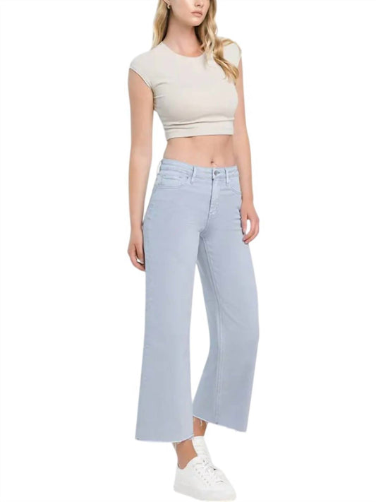 Vervet By Flying Monkey - High Rise Crop Wide Leg Jeans