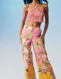 Floral Halter Top