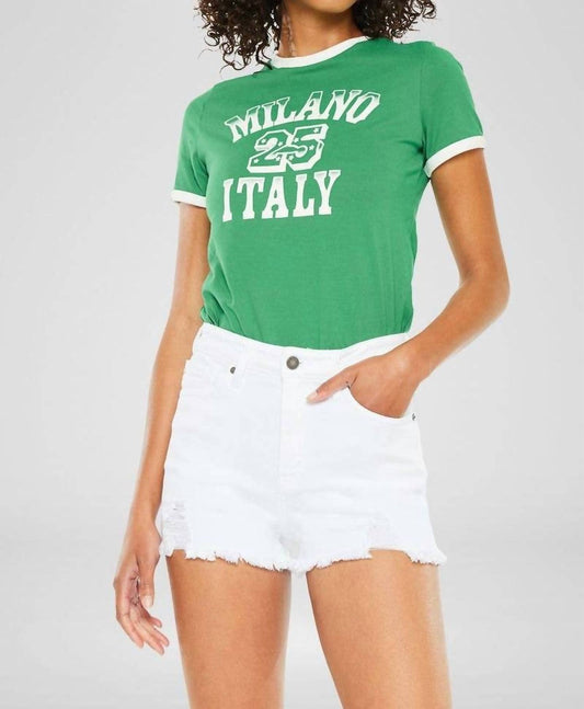 Kancan - High Rise Jean Shorts