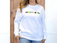 The Royal Standard - Mardi Gras Embroidered Sweater