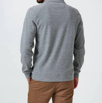 7Diamonds Men's Generation Quarter Zip Pullover in grey - men's sweater - alternate view