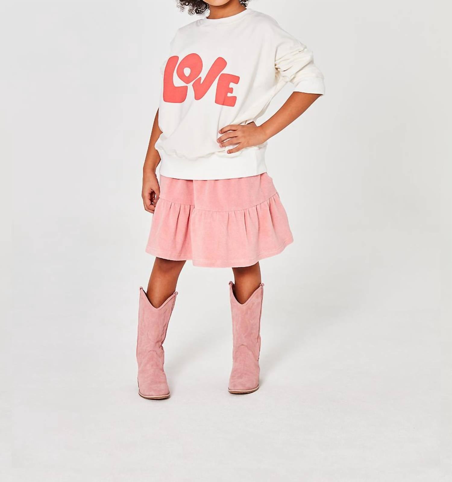 Kids On The Moon - French Terry Frill Skirt