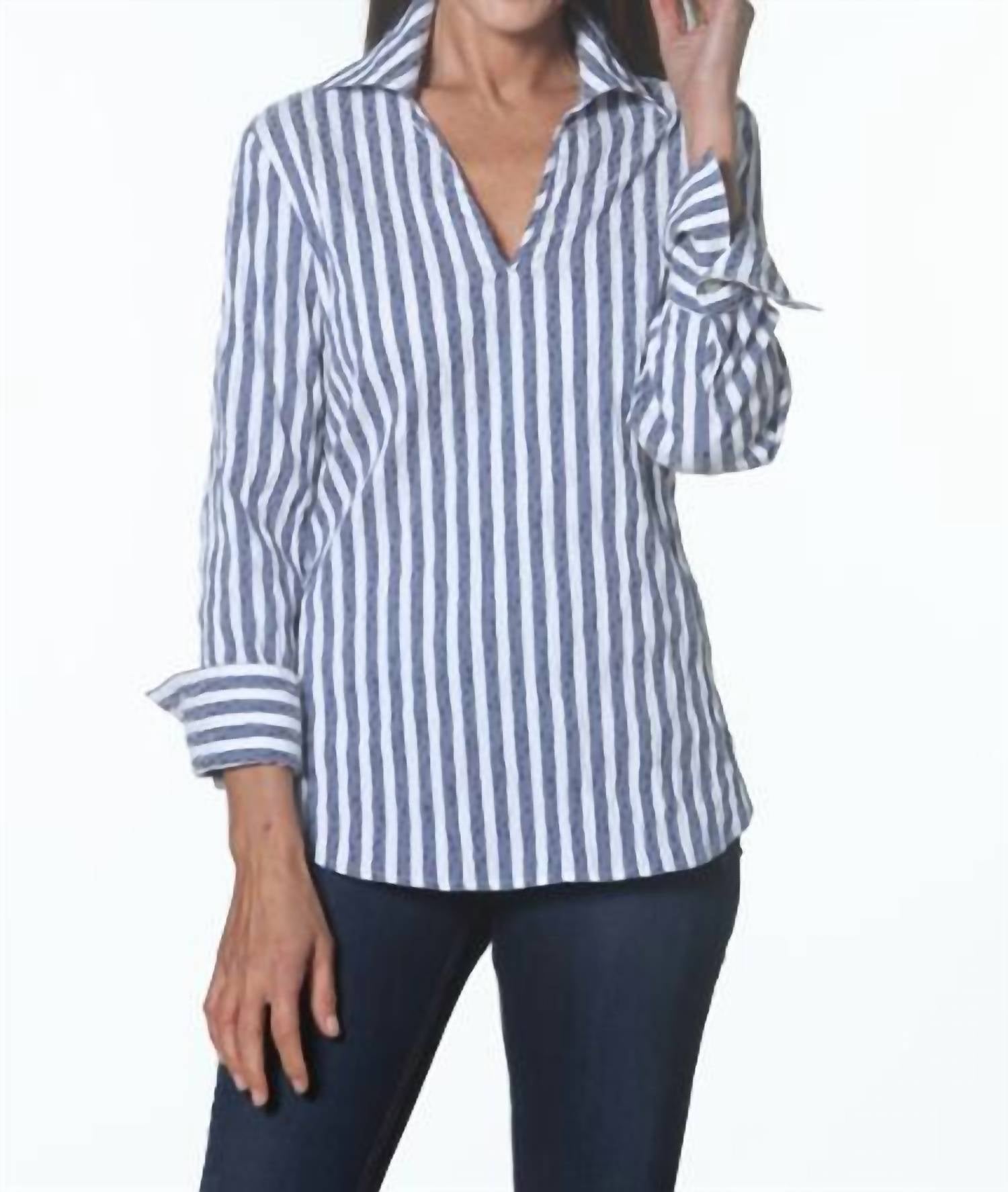 J'Envie/Eli - Back Button Blouse