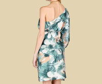 Jade - Floral Monet One Shoulder Dress