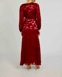 CABALLERO London Gown in cabernet - women's dress - alternate view