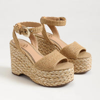 Sam Edelman Women's April Platform Sandal in sand raffia - women's sandal - view 7