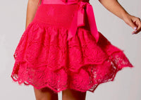 Miguelina - Coco Butterfly Scallop Mini Dress