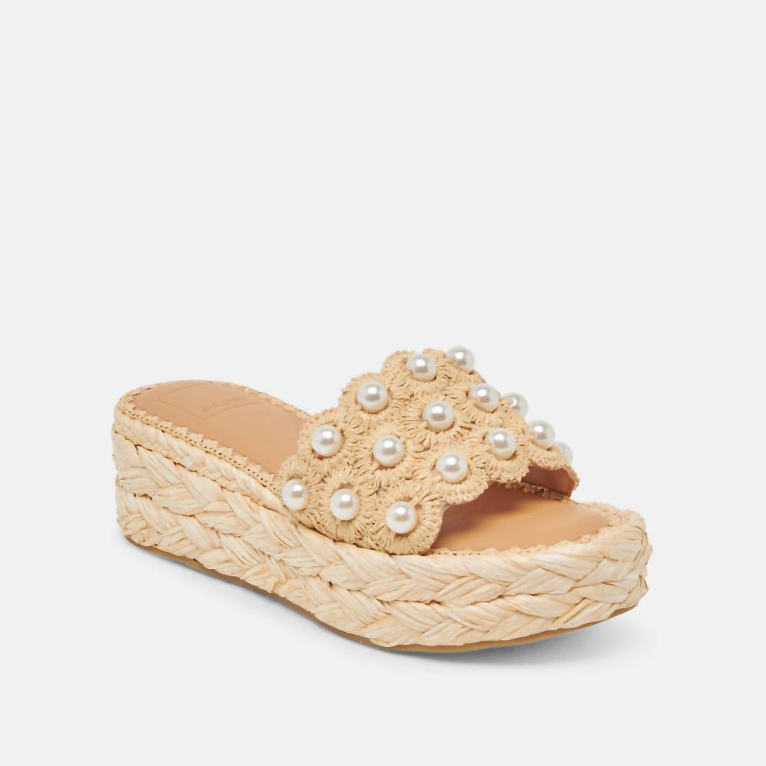 Dolce Vita - Women's Caper Pearl Raffia Platform Sandal