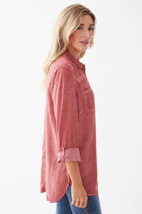 Fdj - Pigment Dyed Button Up Shirt