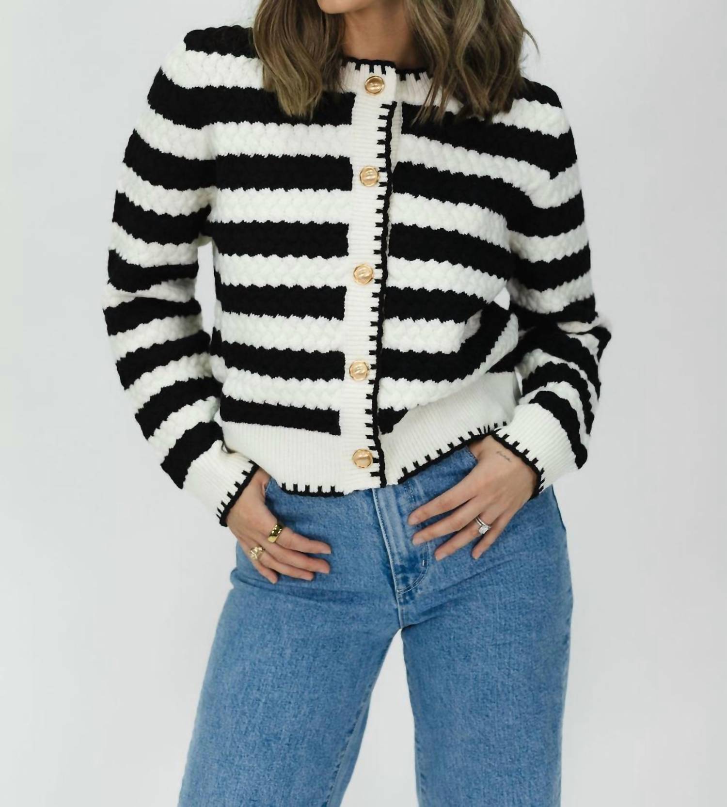 Papermoon - Striped Cardigan