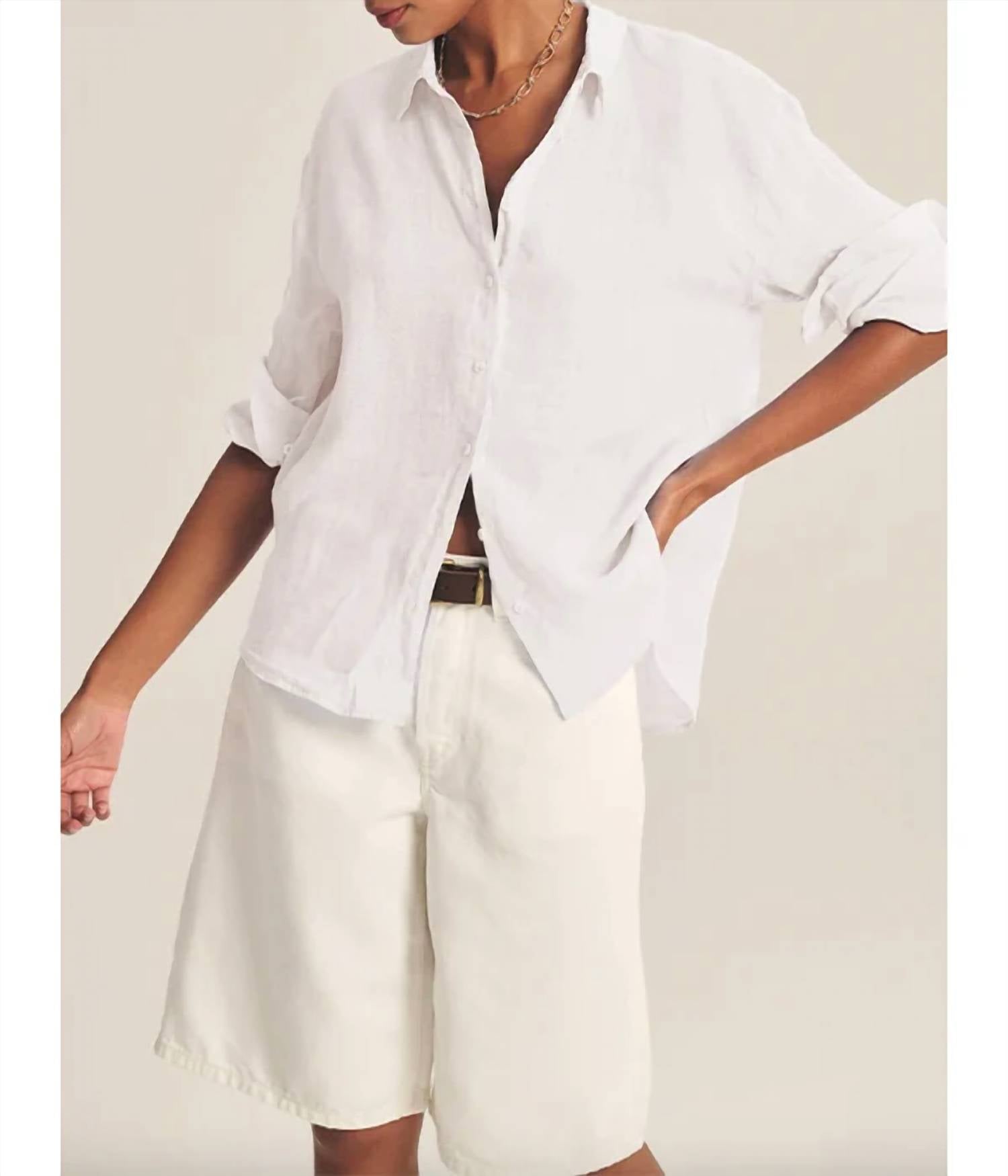 Velvet By Graham & Spencer - Brighton Linen Shirt