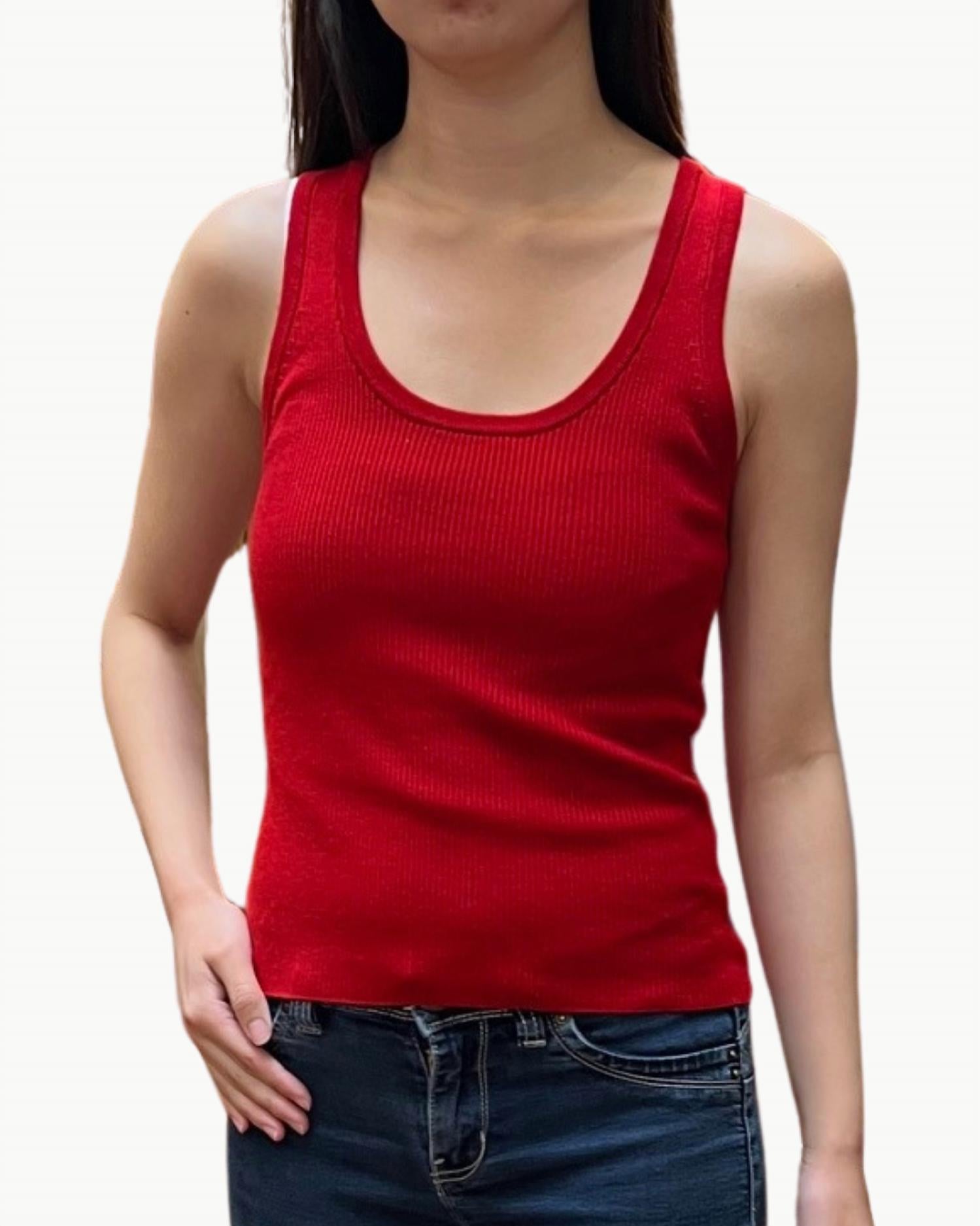 White + Warren - Superfine Merino Ribbed Tank