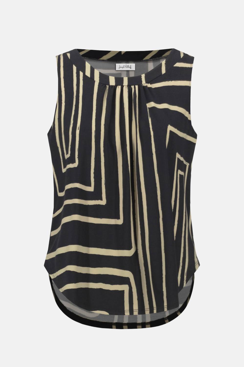 Joseph Ribkoff - Silky Knit Geometric Print Sleeveless Top