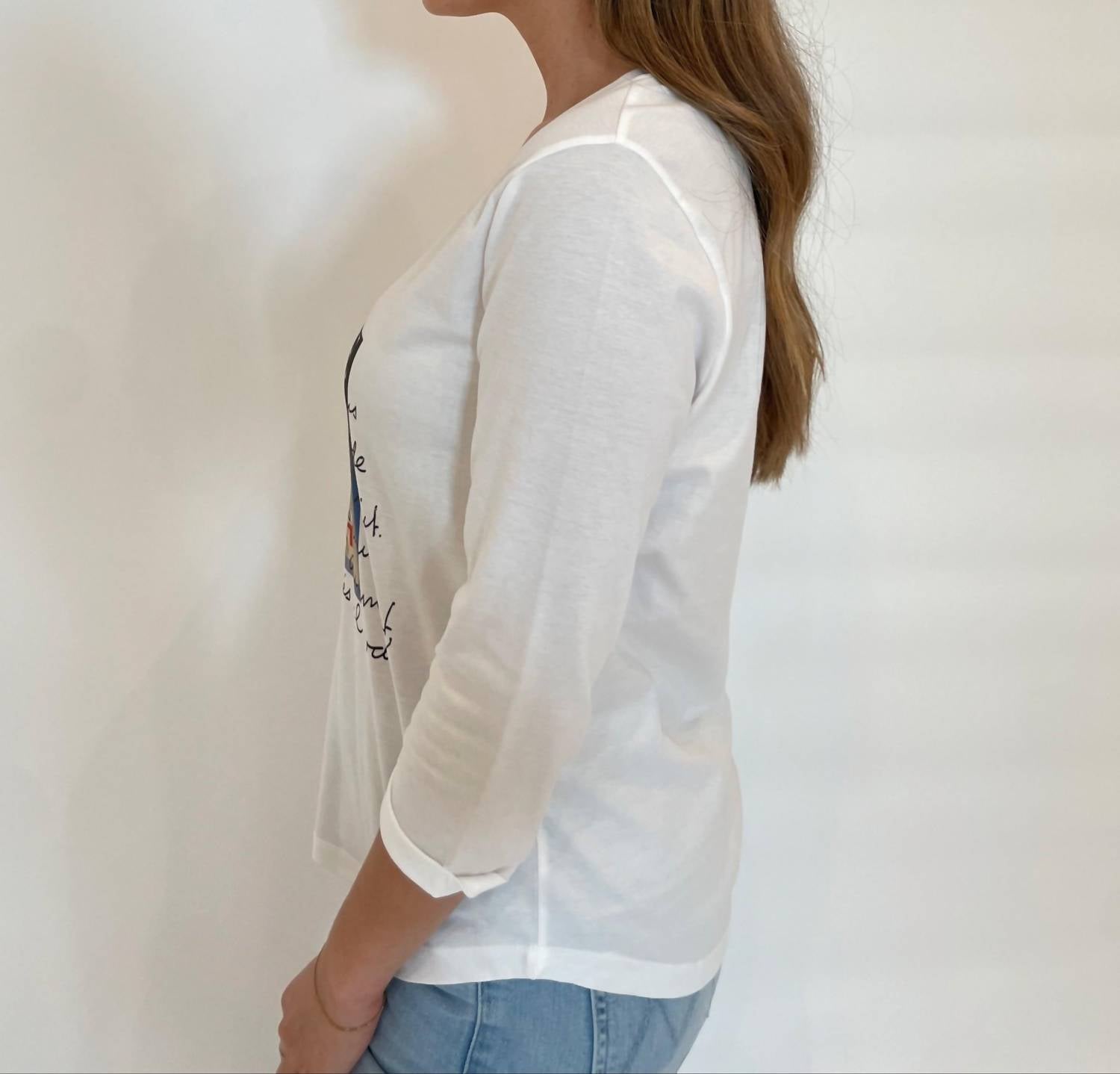 Suzi Roher - Val 3/4 Sleeve V-neck Tee