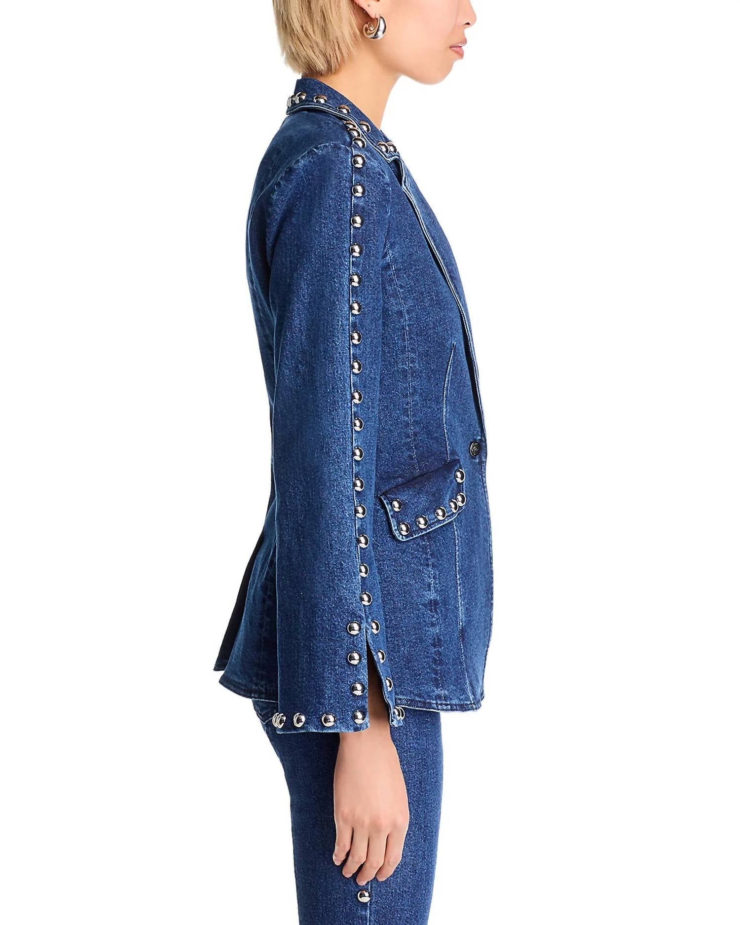 Cinq A Sept - Denim Studded Milly Jacket
