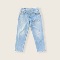Re/Done - Women's Double Yoke 90’s Fray Crop Jeans