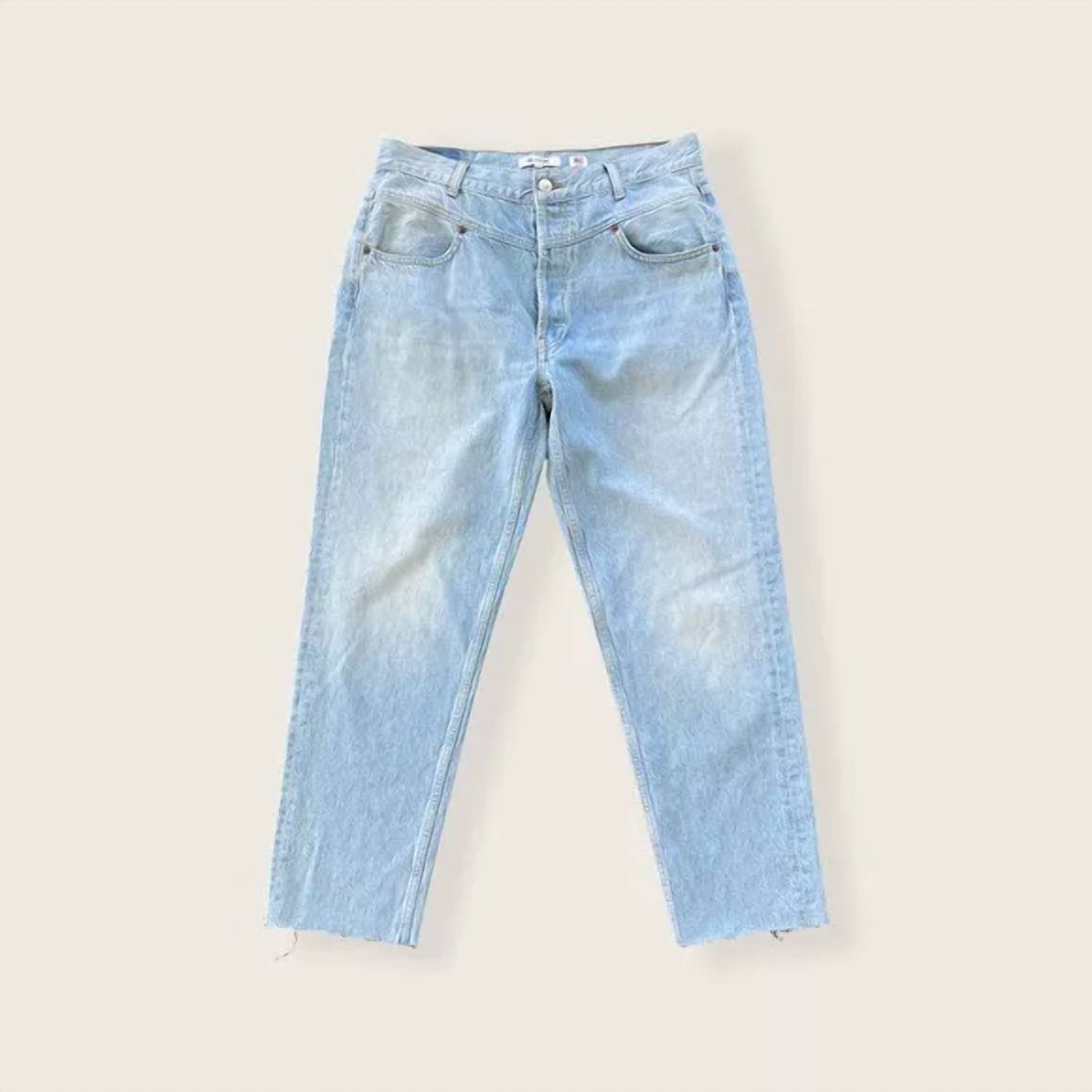 Re/Done - Women's Double Yoke 90’s Fray Crop Jeans