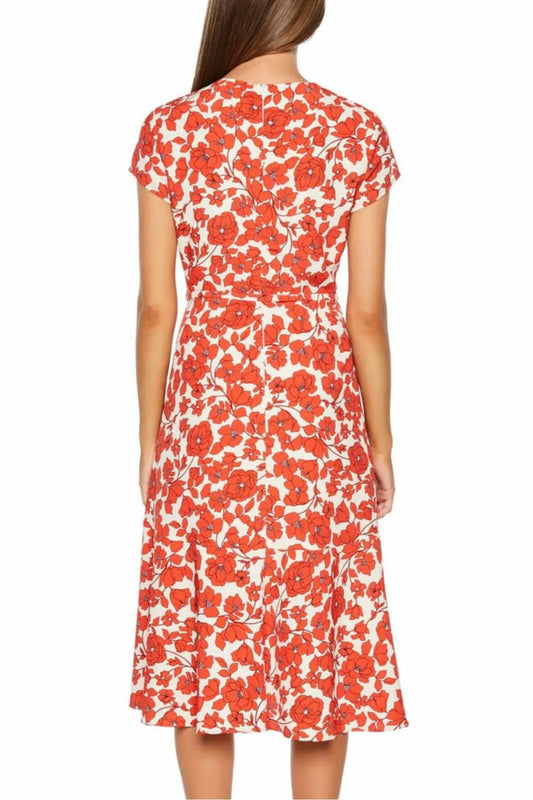 Bardot - Fiesta Floral Print Faux Wrap Midi Dress