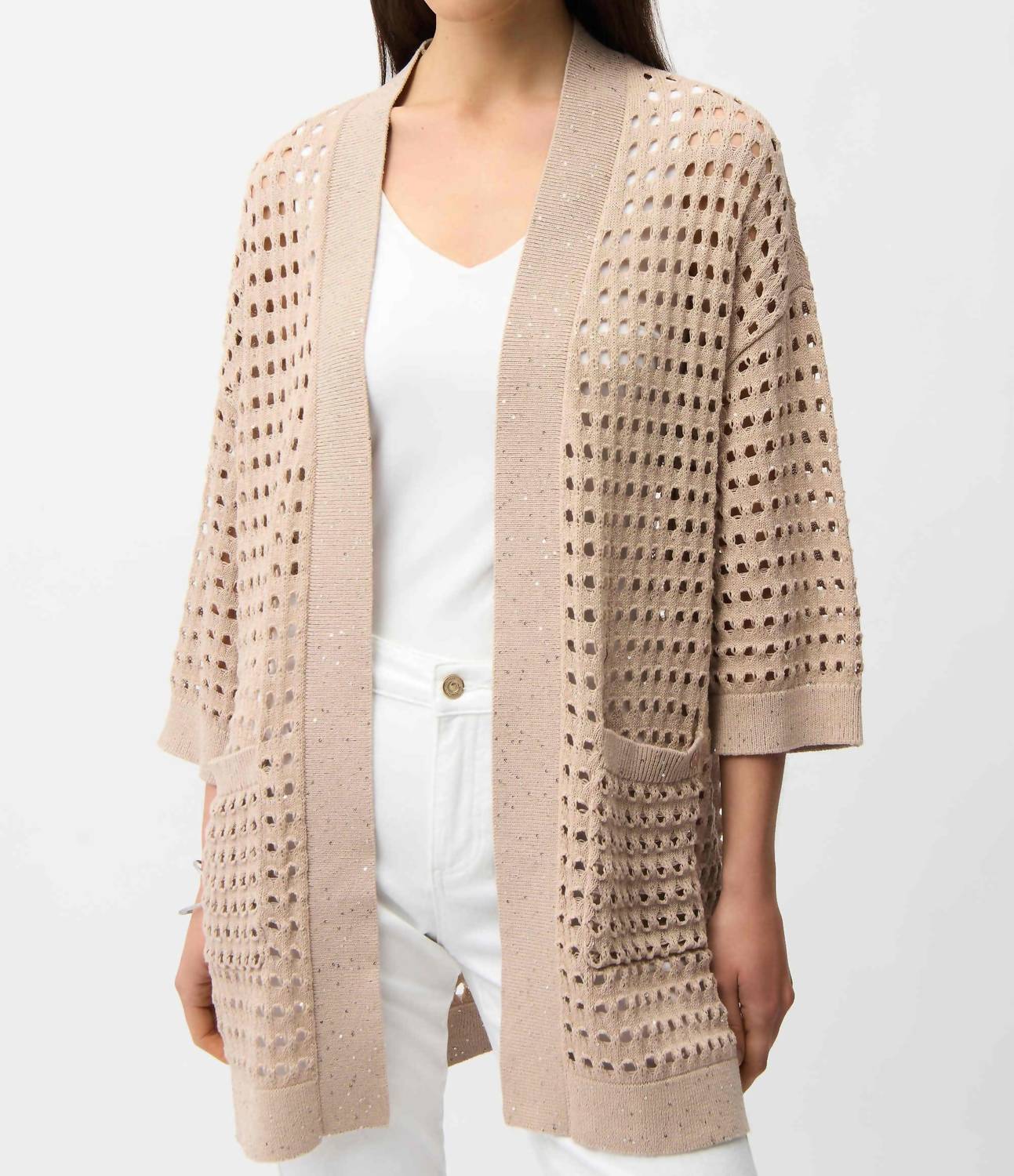 Joseph Ribkoff - Open Stitch Boxy Cardigan