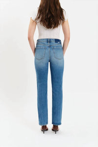 Daze - Smarty High Rise Slim Straight Jeans
