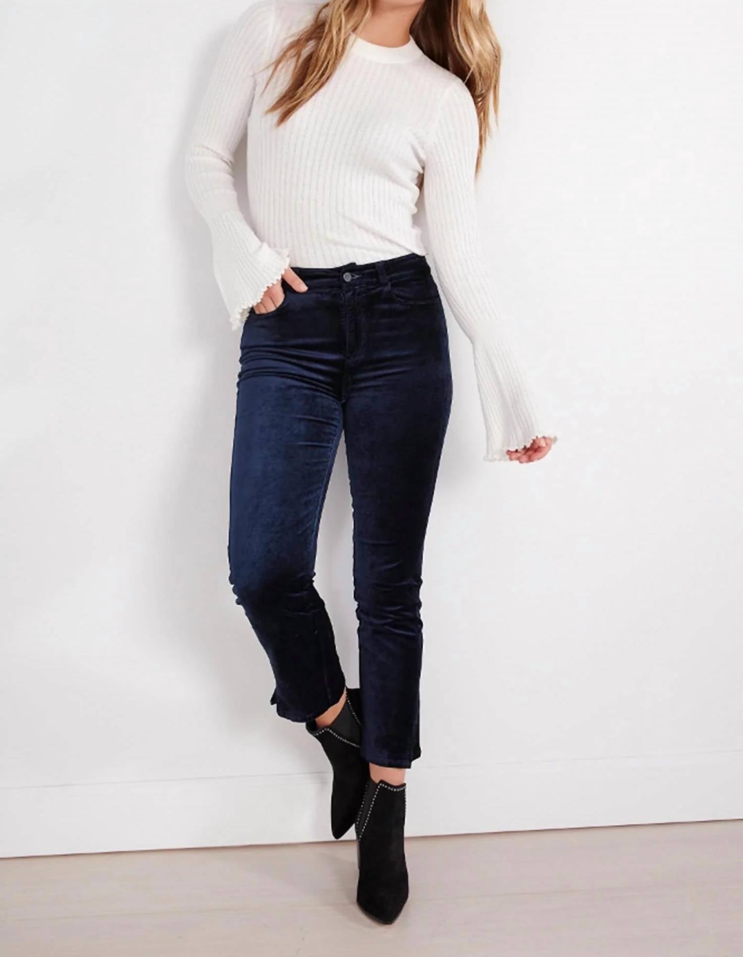 Paige - Cindy Velvet Trousers