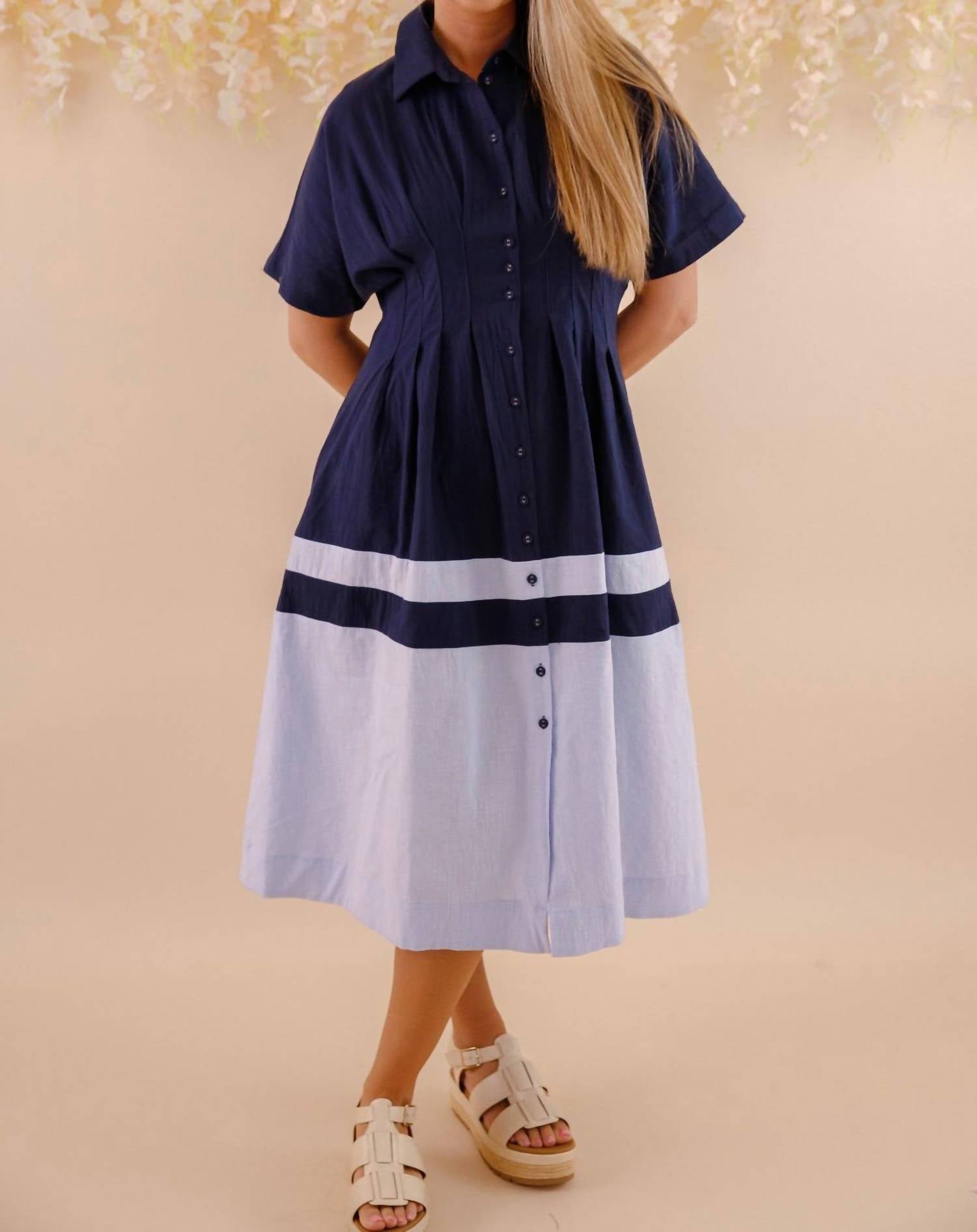 Umgee - Taytum Color Block Dress