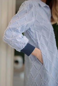 Joh - Striped Button Shirt Dress