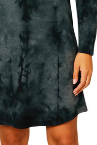 French Kyss - Marble Wash Hooded Dress