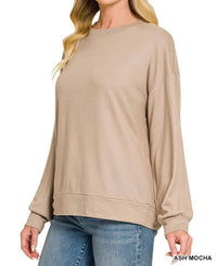 Zenana - Soft Hacci Basic Pullover Sweater
