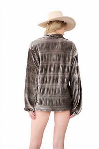 Davi & Dani - Malia Loose Button Up Top