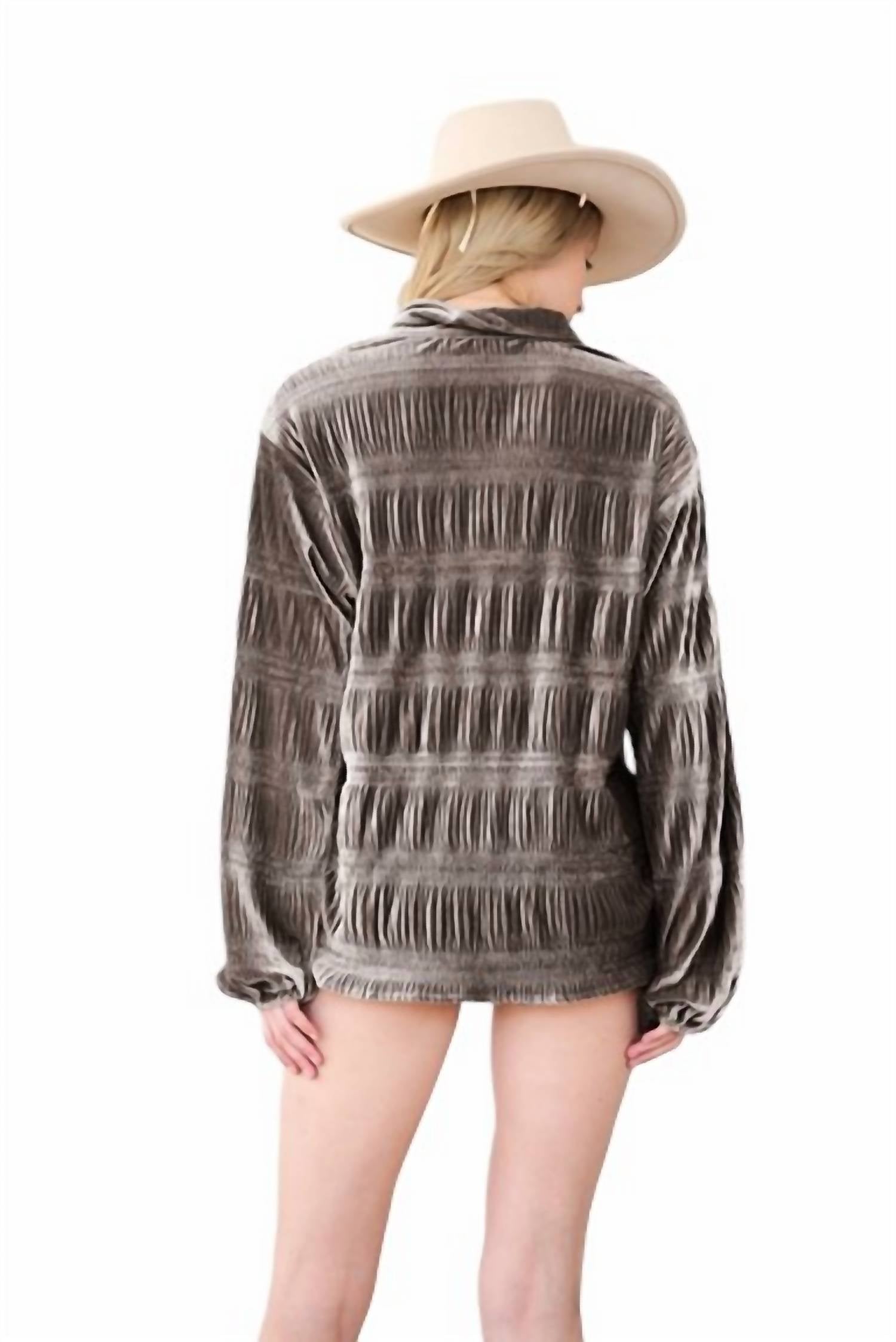 Davi & Dani - Malia Loose Button Up Top