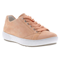 Ara Women's Alexandria Sneaker in apricot velour - women's sneaker