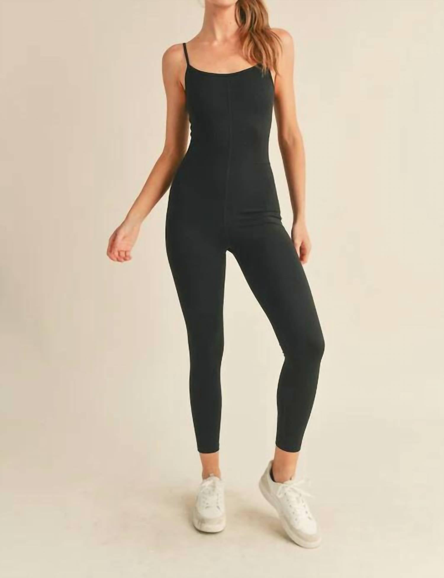 Kimberly C - Body Hugging 7/8 Length Jumpsuit