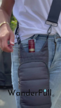 Wanderfull - Unisex - Hands-free Water Bottle Crossbody Bag