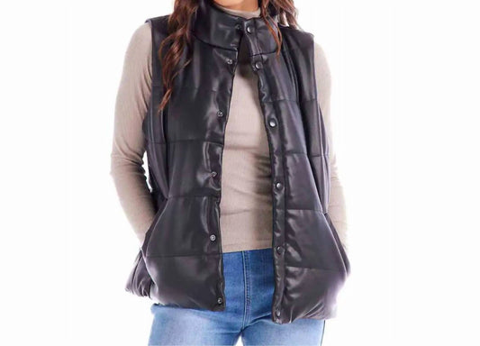 Mudpie - Boyd Faux Leather Vest