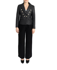 Love Token - Tess Faux Leather Blazer