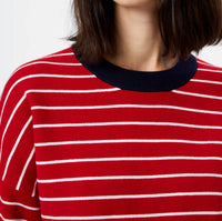 French Connection - Marley Knit Striped Crew Neck Sweater