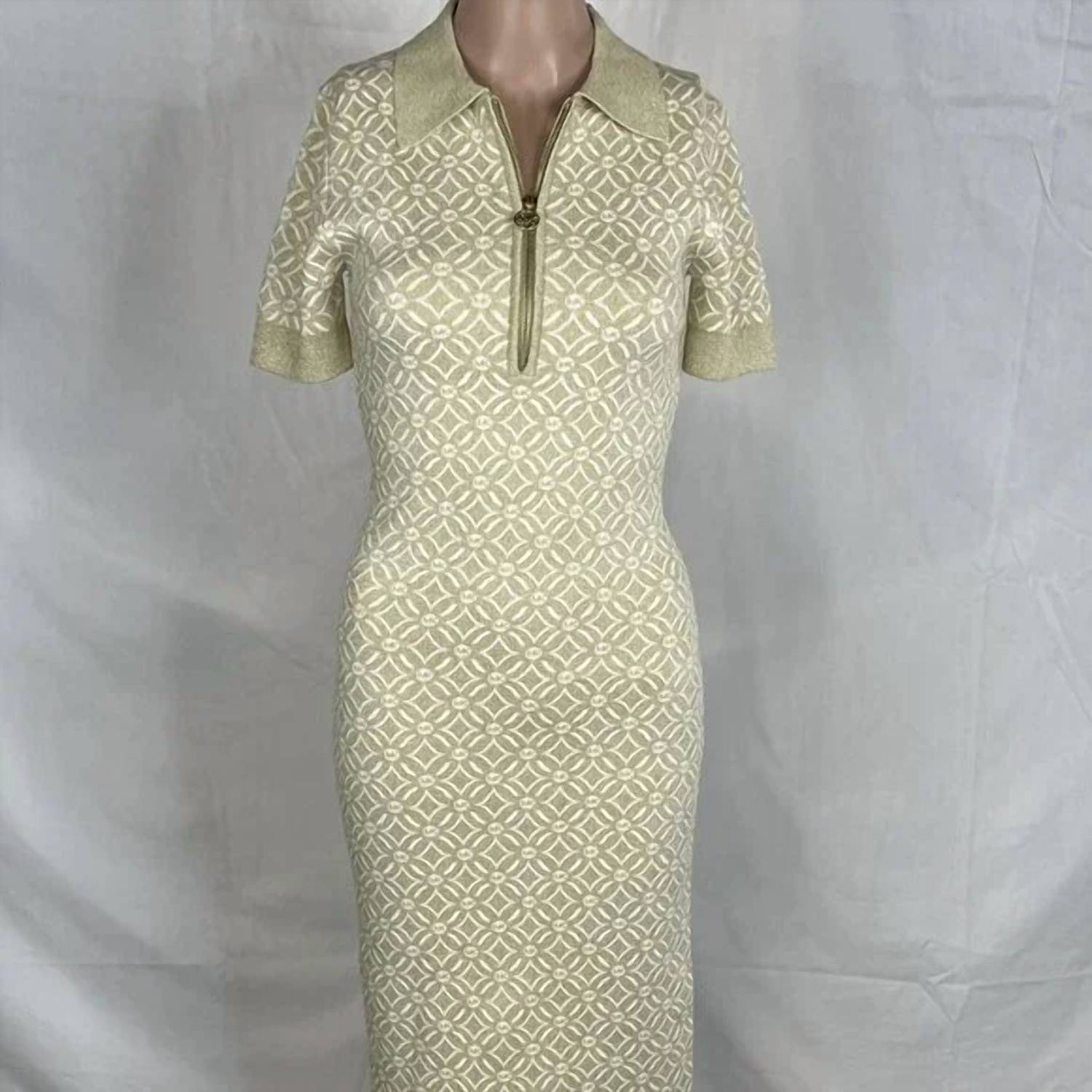 Michael Kors - Short-sleeve Zip Collar Dress