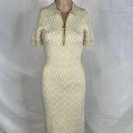 Michael Kors - Short-sleeve Zip Collar Dress