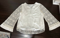 Hale Bob - Women's Bell Sleeve Crochet Hem Blouse