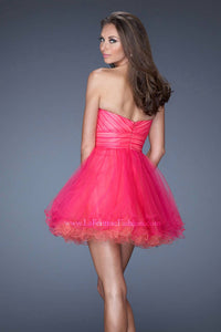 La Femme - Sweetheart Neckline Short Dress
