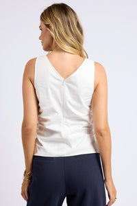 Sage The Label - Like Totally Ruched Sleeveless Top