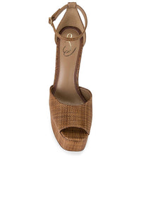 Sam Edelman - Women's Kori Ankle Strap Peep Toe Platform Heeled Fashion Sandals