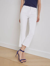L'Agence - Women's Kendra High Rise Crop Flare Pants