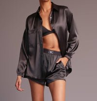 Heroine Sport - Girlfriend Charmeuse Oversized Top