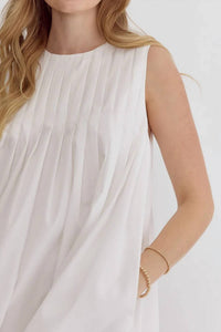 Entro - Simply Chic Sleeveless Babydoll Dress