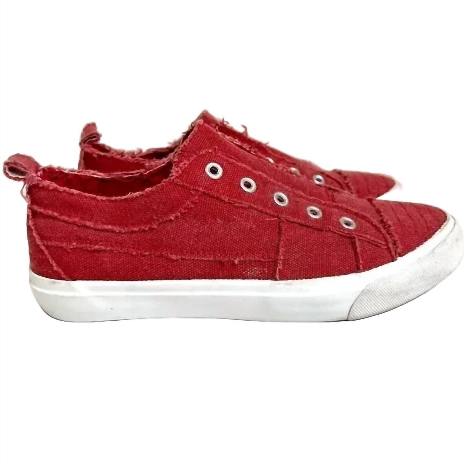 Corkys Footwear Women's Babalu Shoe in red - women's sneaker - detail view