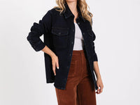 Letter to Juliet Oversized Denim Jacket in indigo - women's jacket - view 4