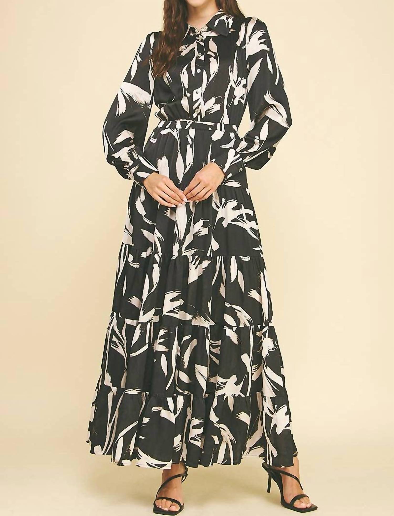 Pinch - Print Button Down Maxi Dress