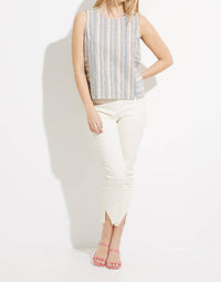 Charlie B - Yarn-Dye Stripe Sleeveless Top